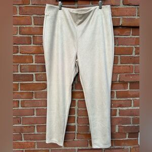 Cato Faux Suede Chevron Pants